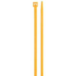 NSI Industries 840 16 Standard Fluorescent Cable Tie, 40lbs Tensile Strength, 2" Bundle Diameter, 0.130" Width, 8.5" Length, Orange (Pack of 100)