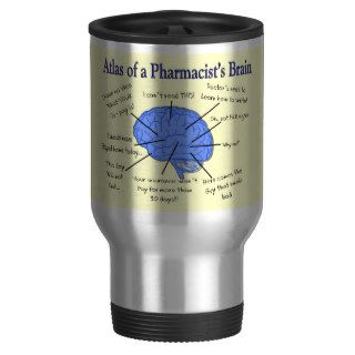 Atlas Of A Pharmacist's Brain Hilarious Coffee Mugs