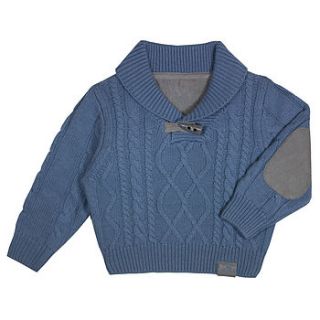 french design boys cable knit jumper by chateau de sable