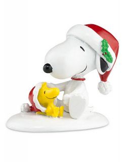 Department 56 Peanuts Village   Happy Holidays Snoopy & Woodstock Collectible Figurine   Holiday Lane