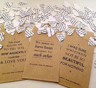 pride and prejudice book confetti by literary emporium