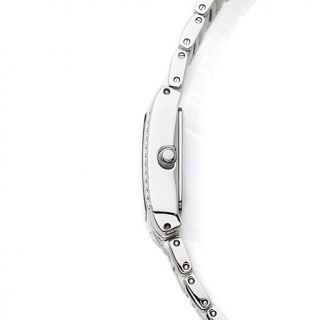 Caravelle Ladies' Silvertone Pavé Crystal Bracelet Watch