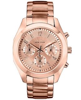 Caravelle New York by Bulova Womens Chronograph Rose Gold Tone Stainless Steel Bracelet Watch 36mm 44L115   Watches   Jewelry & Watches