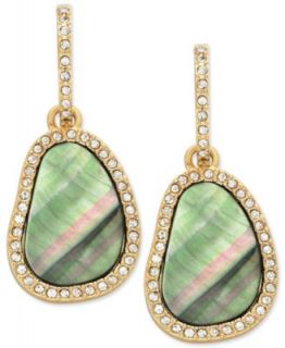 ABS by Allen Schwartz Earrings, Hematite Tone Multicolor Glass Teardrop Earrings   Fashion Jewelry   Jewelry & Watches
