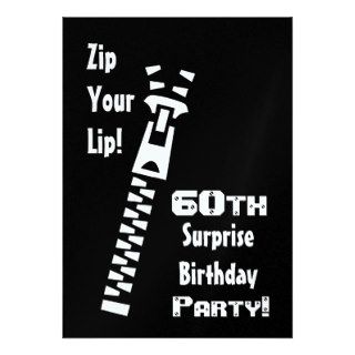 60th SURPRISE Birthday Party Invitation Template