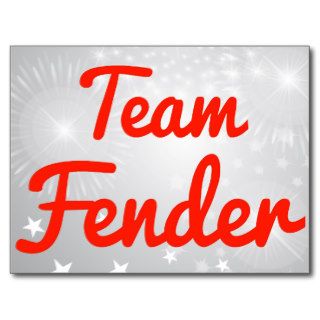 Team Fender Post Cards