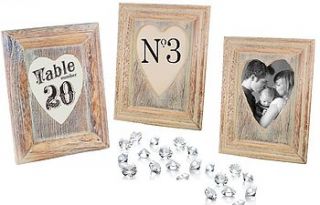 heart table number holders photo frame by sleepyheads