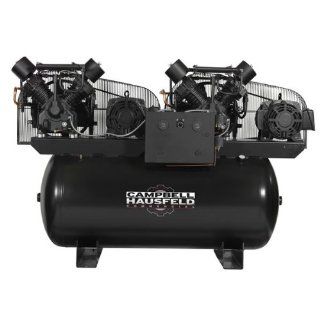 Campbell Hausfeld Commercial 30 HP 200 Gallon Two Stage Duplex Air Compressor (208/230 460V 3 Phase)   CE8203FP    