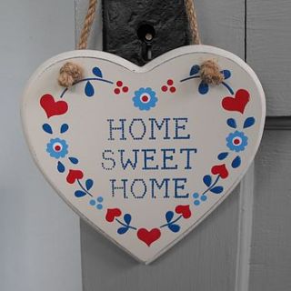 home sweet home sign by pippins gifts and home accessories