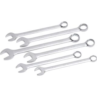 Klutch Jumbo SAE Combination Wrench Set — 6-Pc.  Combination Wrench Sets