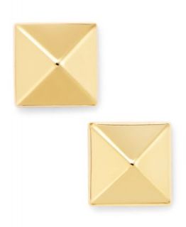 14k Gold Earrings, 6mm Pyramid Stud Earrings   Earrings   Jewelry & Watches