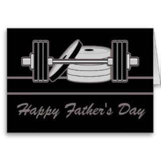 Bodybuilder Happy Fathers Day Greeting Cards