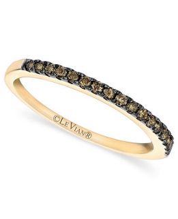 Le Vian Pave Chocolate Diamond Band (1/4 ct. t.w.) in 14k Gold   Rings   Jewelry & Watches