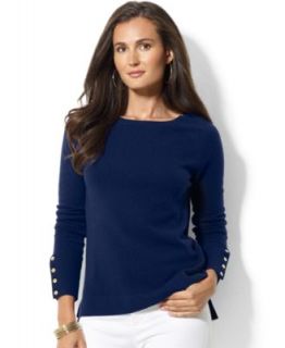 Charter Club Sweater, Long Sleeve Animal Print Cashmere   Sweaters   Women