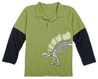 Mulberribush Dino Skeleton Polo Shirt Apparel Clothing