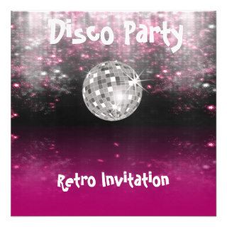 Retro Disco Party invitation