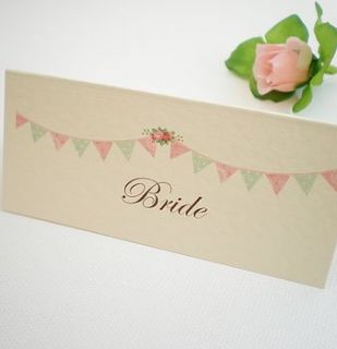 personalised place cards by edgeinspired