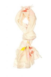 fluorescent wool gauze swan star scarf by slcslc