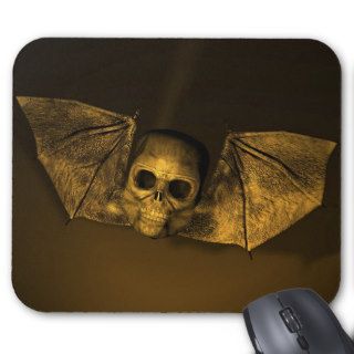 Bat Skull Mouse Pads