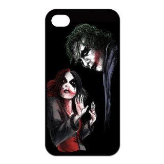 PhoneCaseDiy Custom Cases Animation Batman Harley quinn Case For Iphone 4 4s With Durable TPU Sides Ip4 AX206 Cell Phones & Accessories