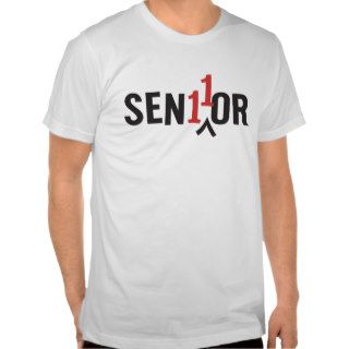 Senior 2011 Creative Editing RED and BLACK T Shirt