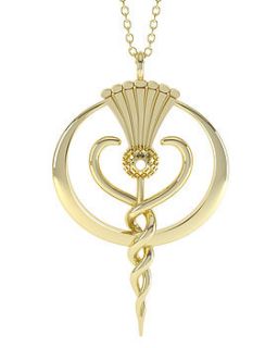 gold findhorn flower essence pendant by melina clark