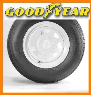 Goodyear Marathon Trailer Tire + Rim ST205/75R14 205/75 14 14 Wheel White Spoke Automotive