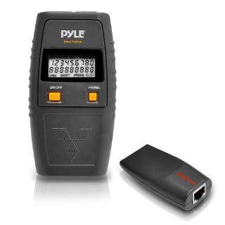 Pyle PHCT205 Network Cable Tester   UTP, FTP, BNC Coaxial, Telephone Continuity, Short Circuit, Open Connection and Test Leads Electronics