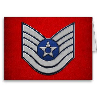 US Air Force Technical Sergeant (TSgt) Greeting Card