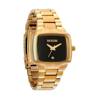 Nixon Women's Gold and Black Small Player Watch Nixon Women's Nixon Watches