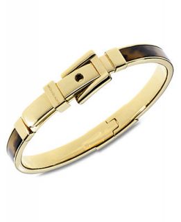 Michael Kors Gold Tone Tortoise Acetate Buckle Bangle Bracelet   Fashion Jewelry   Jewelry & Watches