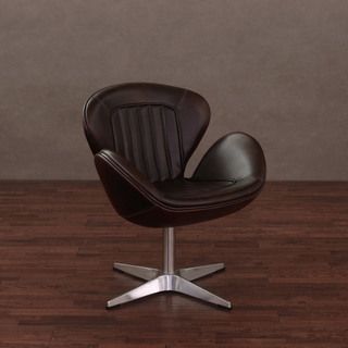 Amelia Vintage Tobacco Leather Swivel Chair Chairs
