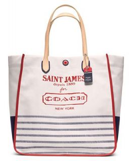 COACH LEGACY WEEKEND SAINT JAMES CANVAS LARGE NORTH/SOUTH TOTE   COACH   Handbags & Accessories