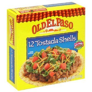 Old El Paso, Tostada Shells, 4.5oz Box (Pack of 4)  Taco Shells  Grocery & Gourmet Food