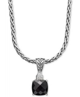Balissima by EFFY Smokey Quartz Rectangle Pendant (9 1/4 ct. t.w.) in 18k Gold and Sterling Silver   Necklaces   Jewelry & Watches