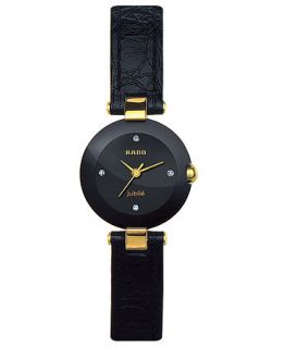 Rado Watch, Coupole Jubile Black Leather Strap R22829715   Watches   Jewelry & Watches