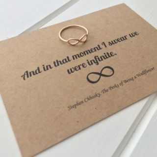 the perks of being a wallflower infinity ring by literary emporium