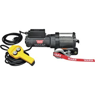 WARN Utility Winch — 1000Lb. Capacity, 120 Volt AC, Model# 80010  AC Powered Winches