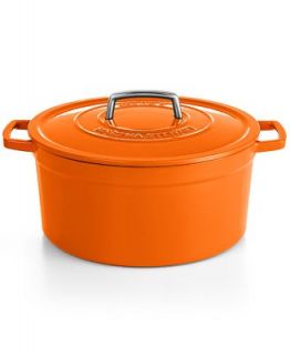 CLOSEOUT Martha Stewart Collection Collectors Enameled Cast Iron 8 Qt. Round Orange Casserole   Cookware   Kitchen