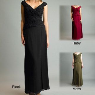 Issue New York Women's Silk Long Cocktail Dress ISSUE Evening & Formal Dresses