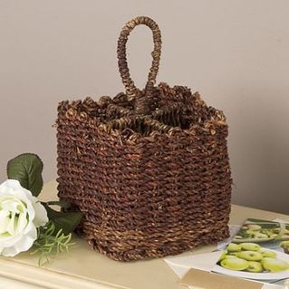 seagrass weave cutlery caddy by dibor