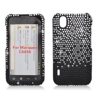 Aimo Wireless LGLS855PCDI198 Bling Brilliance Premium Grade Diamond Case for LG Marquee/Ignite LS855/P970   Retail Packaging   Black Cell Phones & Accessories