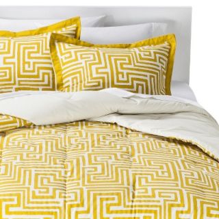 Room Essentials Maize Geo Comforter Set   Yellow (Twin Extra Long)