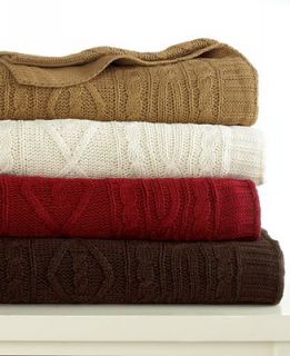 Lauren Ralph Lauren Blanket, Aran Sweater Knit Throw   Blankets & Throws   Bed & Bath