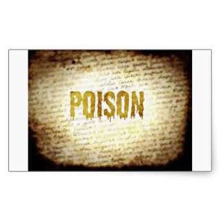 Poison label Halloween craft supply sticker