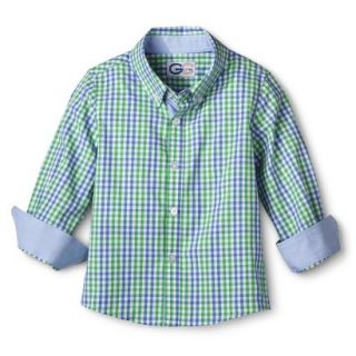 G Cutee Toddler Boys Long Sleeve Gingham Check Buttondown   Sprout 7