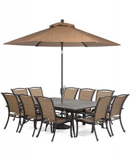Paradise Outdoor 11 Piece Set 84 x 60 Dining Table and 10 Dining Chairs   Furniture