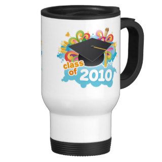 Retro Diploma Burst 2010 Class Graduation Gift Coffee Mug