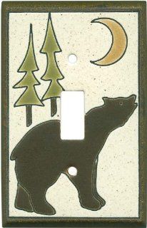 BROWN BEAR Switchplates Outlet Covers, Rocker, GFCI 1 Toggle   Switch Plates  