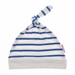 boy's summer striped knotted hat by lucy & sam